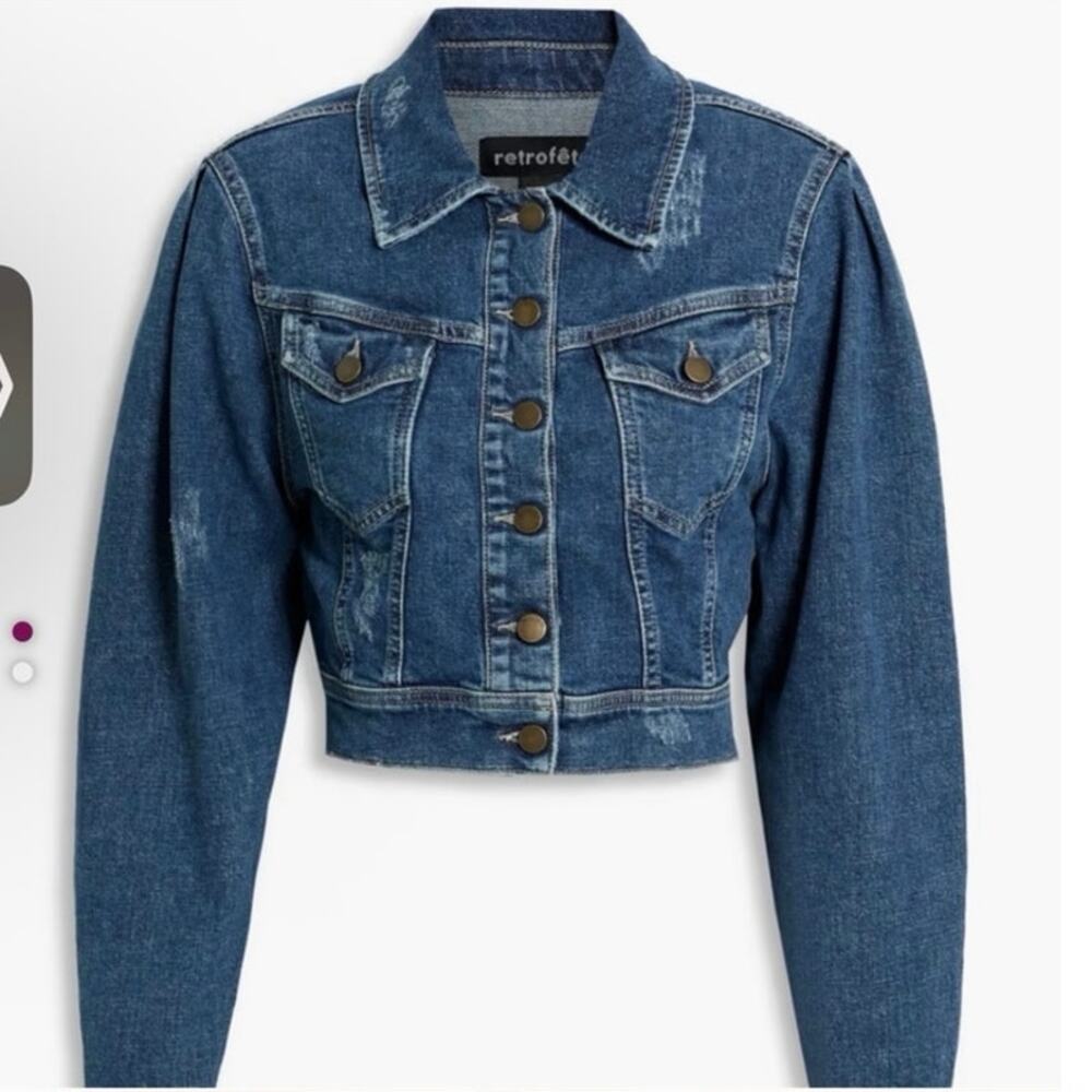 Retrofête Denim Jacket Womens size XS NWT